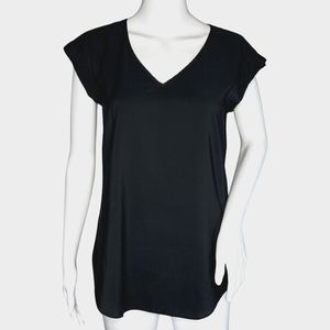 Express Shirt Women Small Black Office Casual Versatile Neutral Basic Minimalist